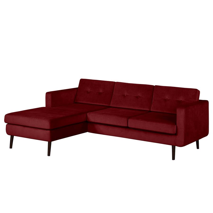 Davorstehend Links Croom Samt Ecksofa RotLongchair DH2IeE9YW