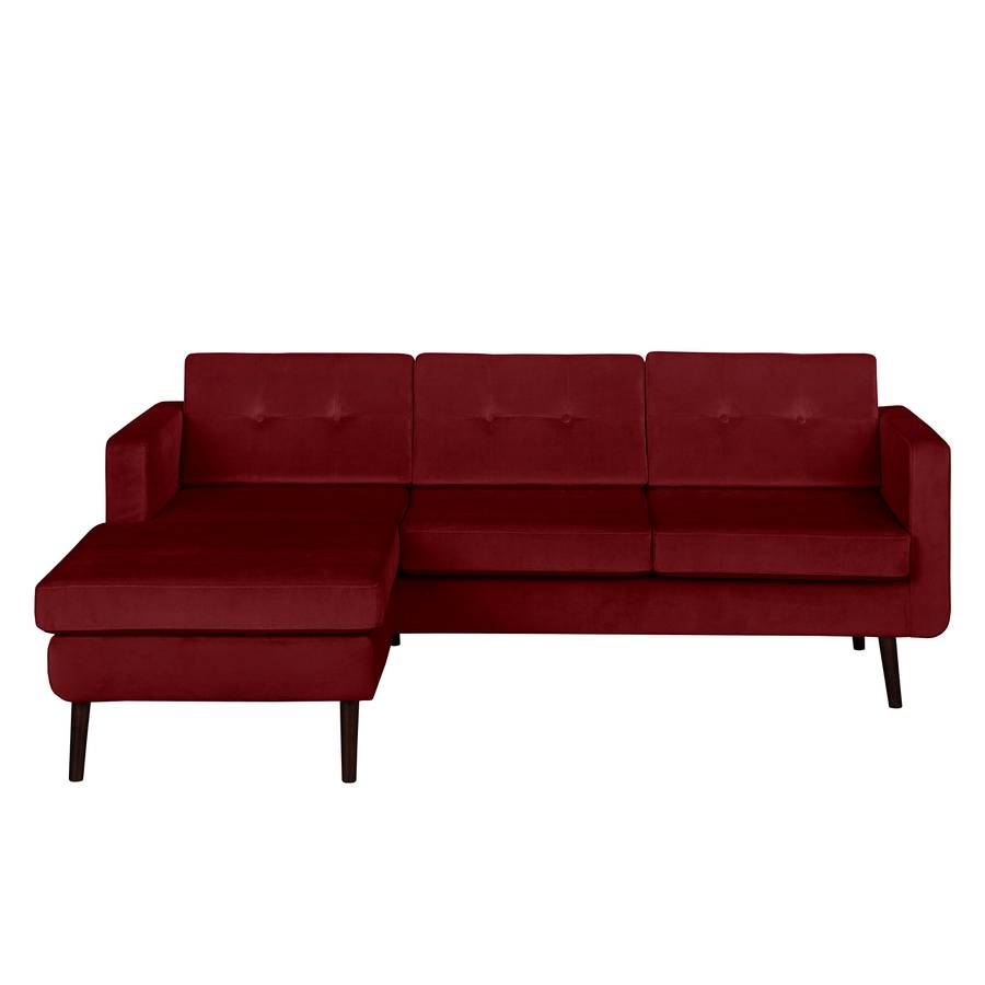 Davorstehend Links Croom Samt Ecksofa RotLongchair DH2IeE9YW