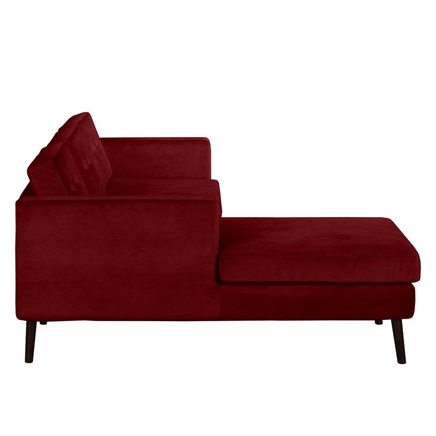 Davorstehend Links Croom Samt Ecksofa RotLongchair DH2IeE9YW