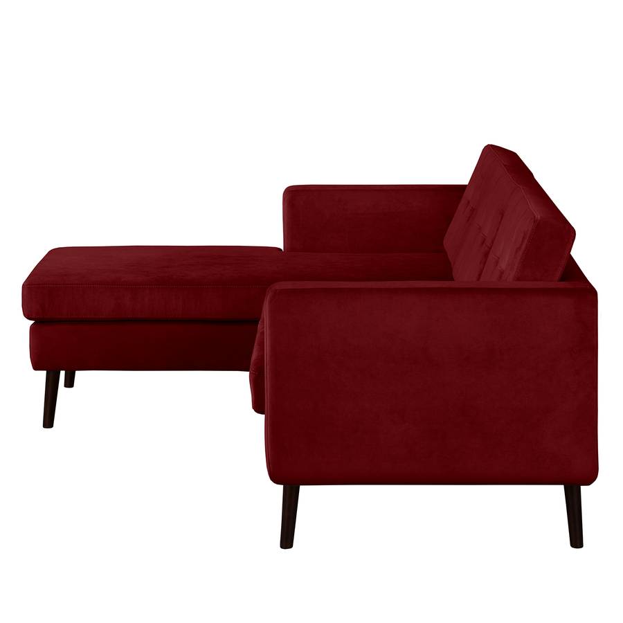 Davorstehend Links Croom Samt Ecksofa RotLongchair DH2IeE9YW