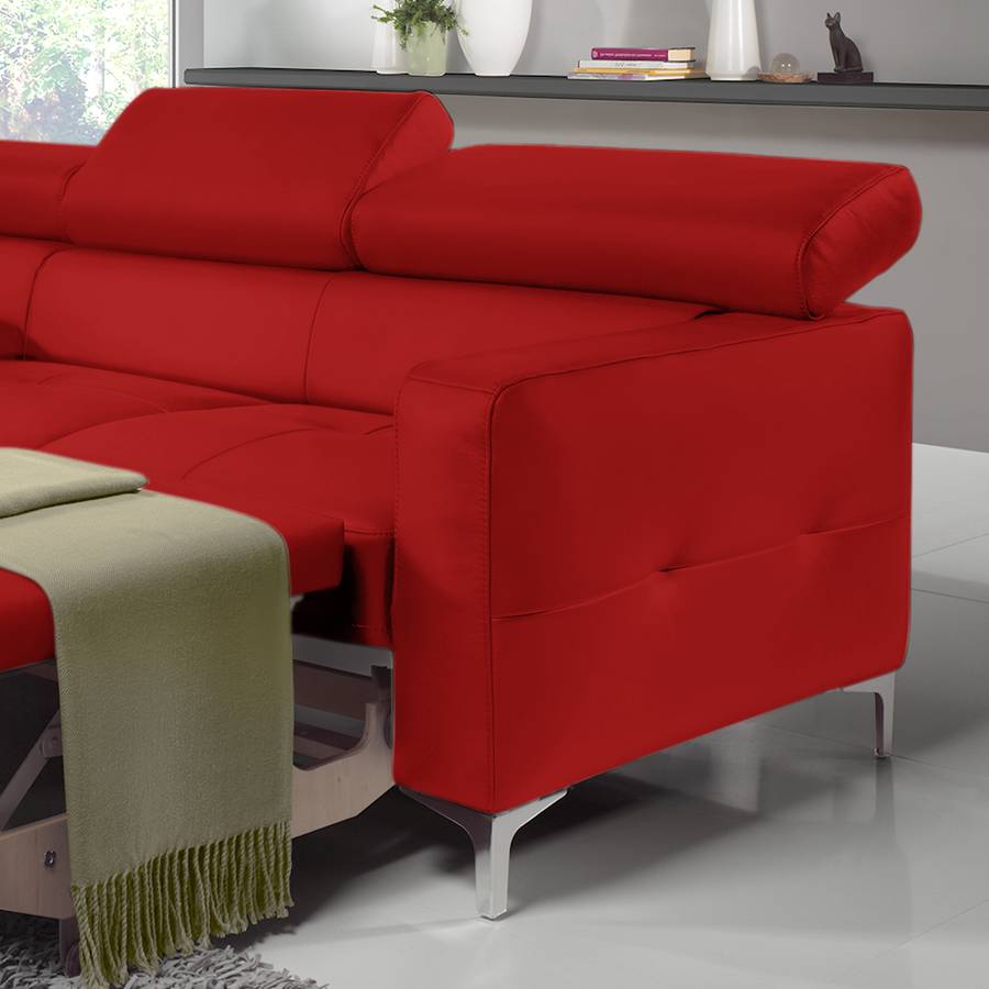Fonction À Gauchevue Courte RougeMéridienne Occasionnelle Lit Eduardo D'angle FaceCoffre Canapé Couchageutilisation De f6yY7bgv