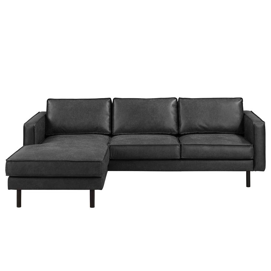Links Fort Antiklederlook SchwarzLongchair Davorstehend Ecksofa Dodge XZkwPiuOT