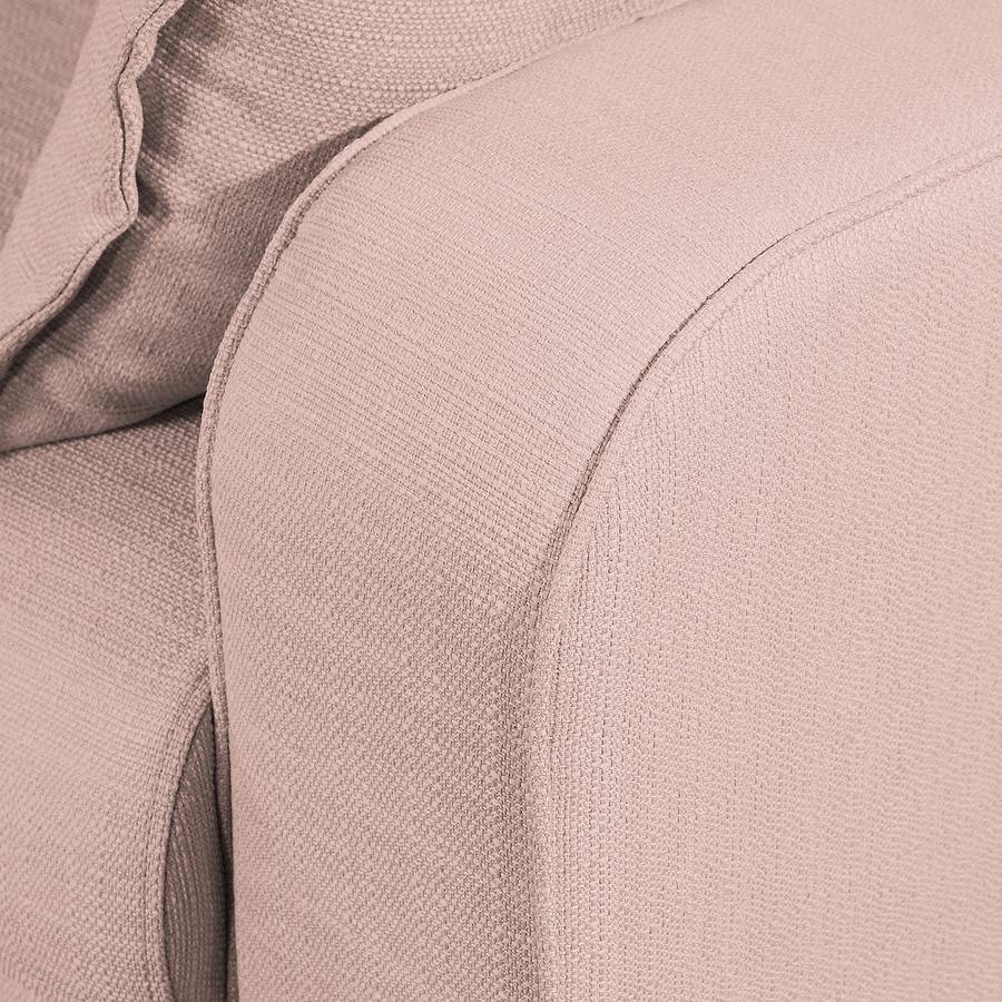 Strukturstoff Links Ecksofa Davorstehend MauveLongchair Greeneville IEWH9D2