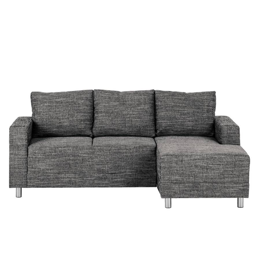Ecksofa SchwarzLongchair Strukturstoff Davorstehend Greenwood Rechts n0kXON8PZw