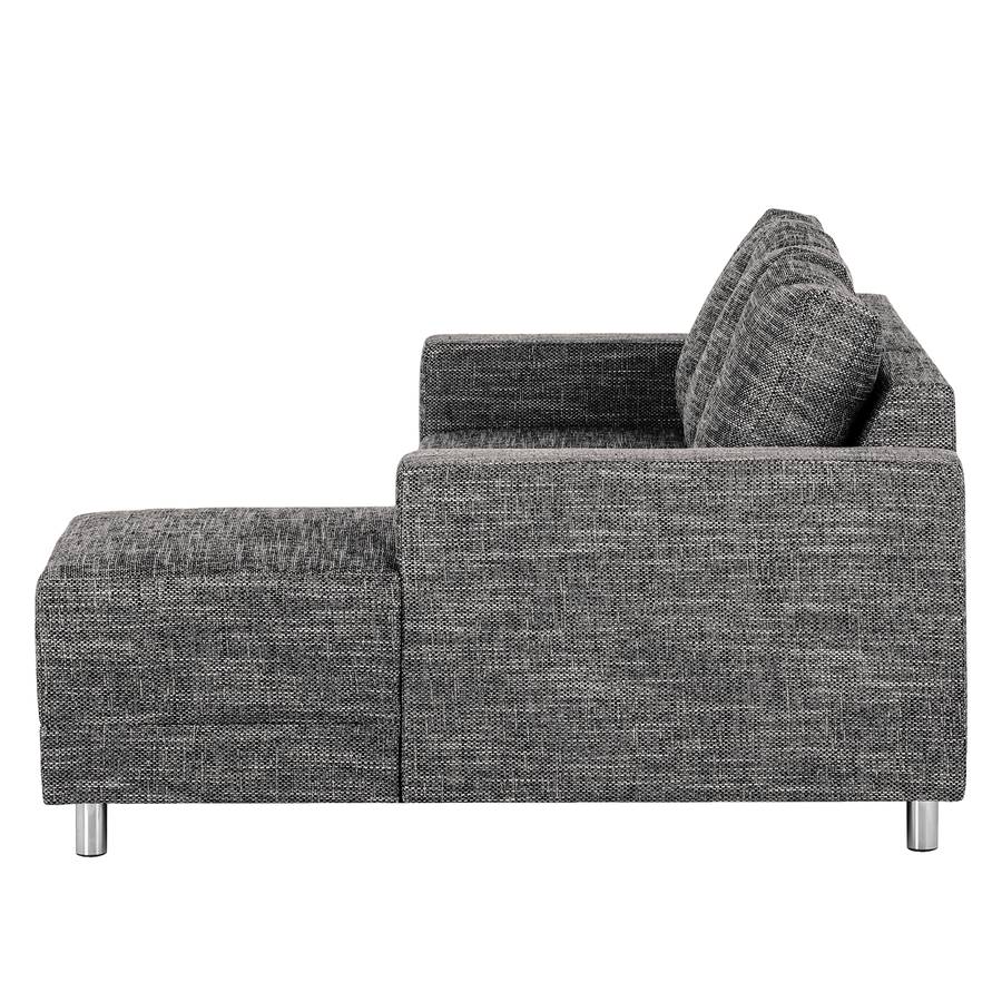 Ecksofa SchwarzLongchair Strukturstoff Davorstehend Greenwood Rechts n0kXON8PZw