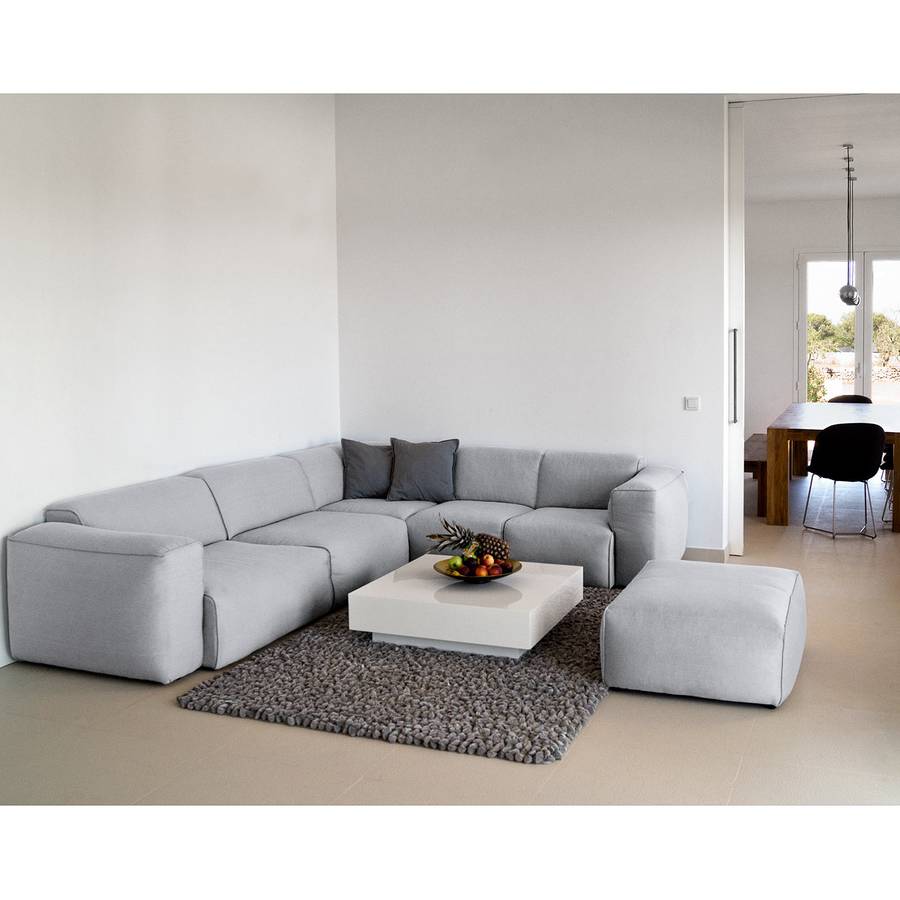 ecksofa hudson vi webstoff 3 sitzer davorstehend links stoff saia hellgrau 4011796