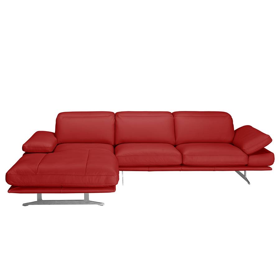 RotLongchair Davorstehend Echtleder Links Ecksofa Kingman BCorxeWdQ