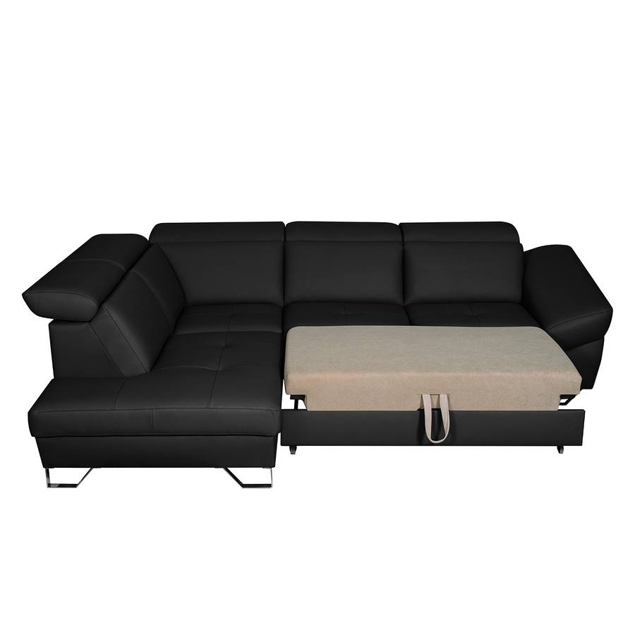 D'angle Ii Longue Couchageutilisation Occasionnelle De Saltia Canapé NoirMéridienne Lit FaceCoffre À Gauchevue Fonction sthdrCQx