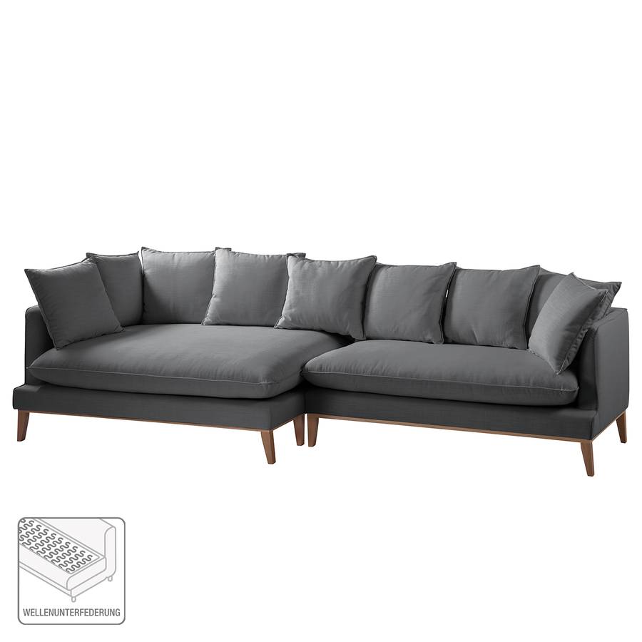 FaceTissu Canapé Longue À MoreteyGris D'angle De Xl Lavina Méridienne Gauchevue rBQoedCxW