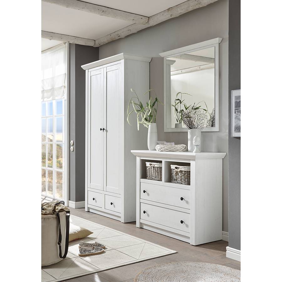 Weiß Pinie Garderobenschrank Dekor Westerland KJlF1c