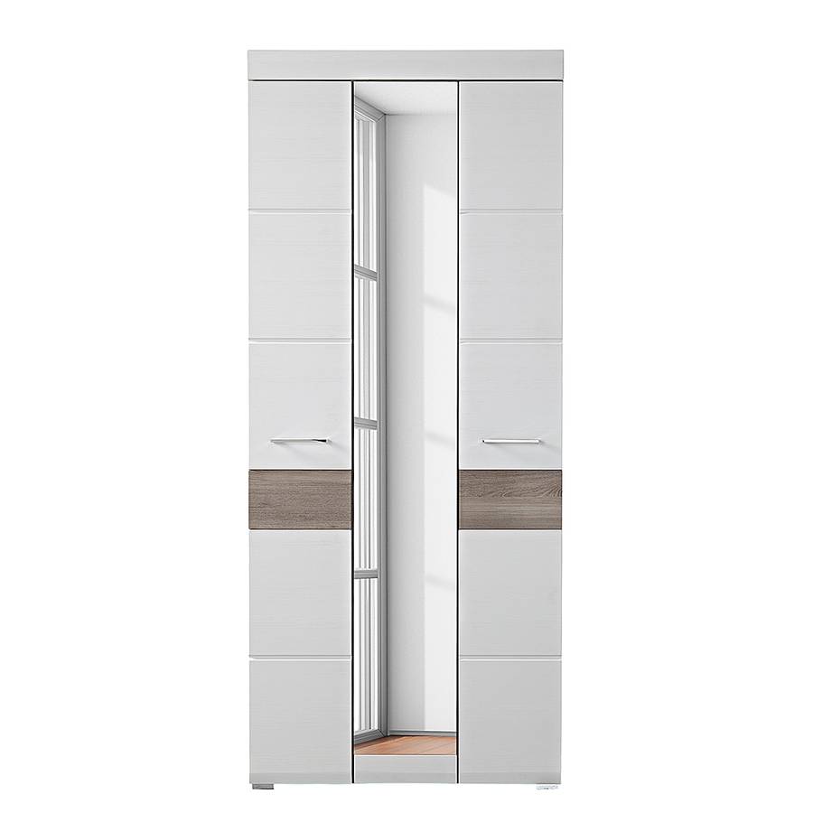 Argenté Vestibule Samanta Chêne Armoire BlancImitation De fybg76