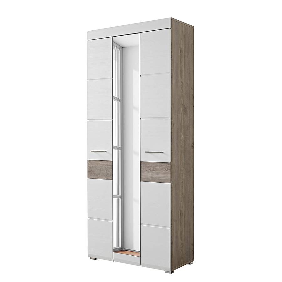 Argenté Vestibule Samanta Chêne Armoire BlancImitation De fybg76