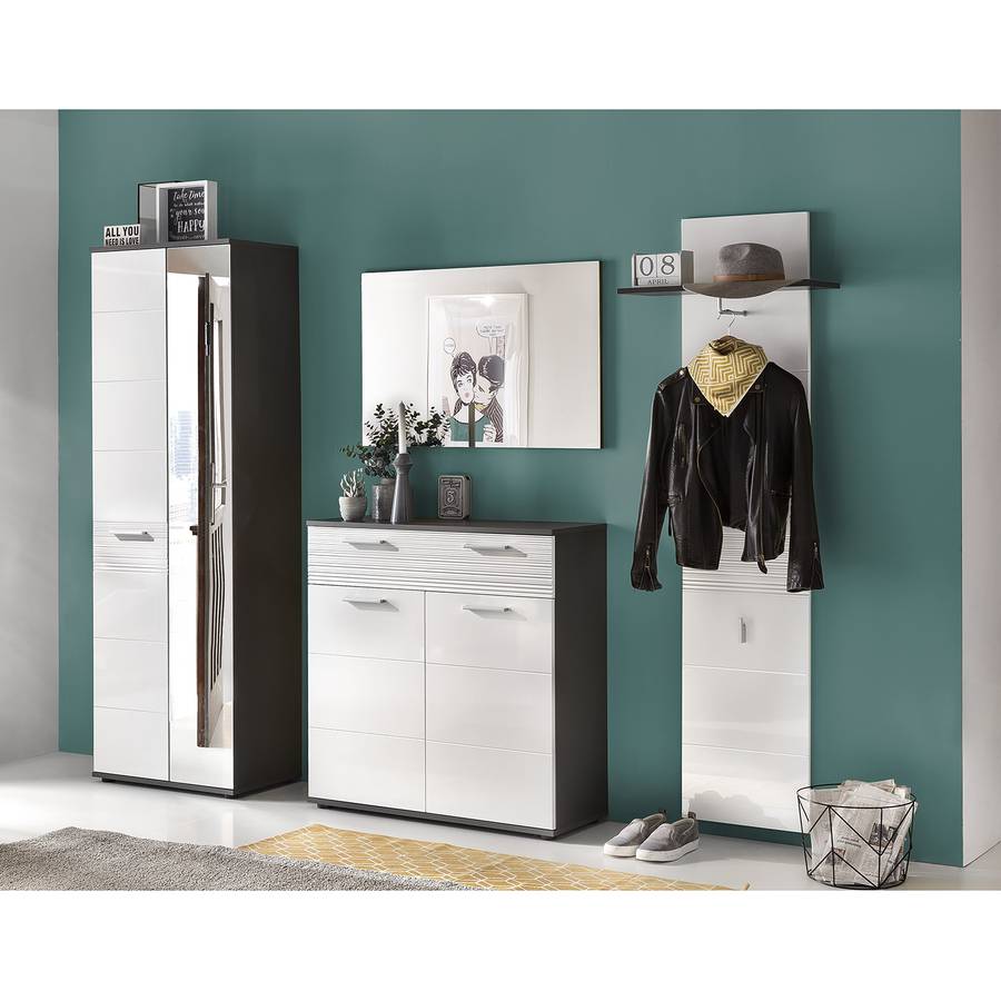 Garderoben set teiligWeißGrau set Garderoben Smart4 Smart4 SMpzVUGq