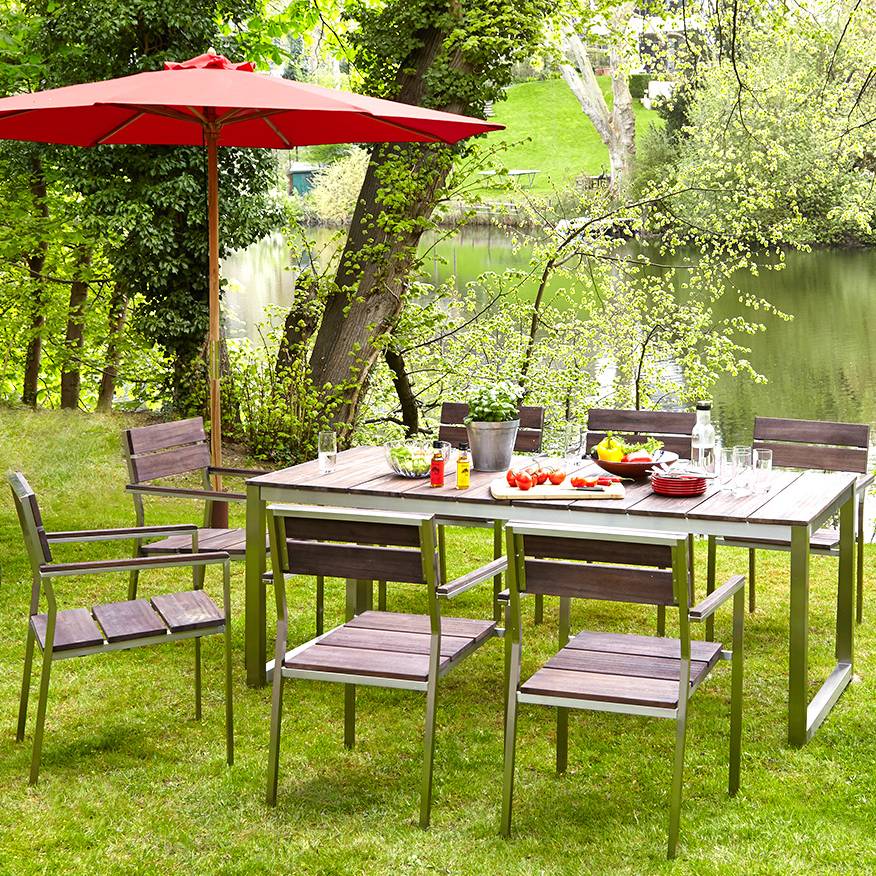 Jardin MassifAcier Inoxydable Ii Lot De Chaise 2Teck Teakline Premium 67vbgYfy