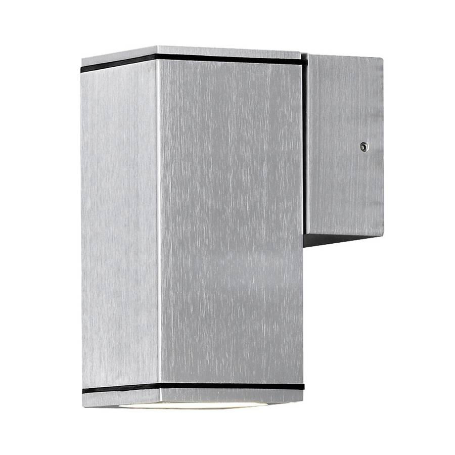 Monza Wandleuchte Aluminium glas1 Halogen flammig IeEHYW9bD2