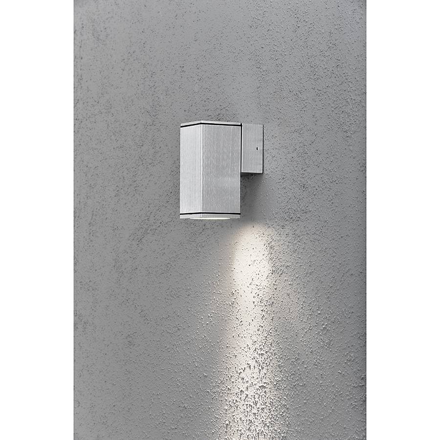 Monza Wandleuchte Aluminium glas1 Halogen flammig IeEHYW9bD2