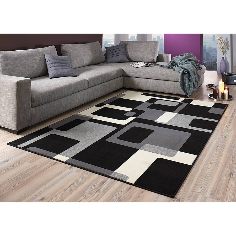 230 X Tapis GrisNoir160 Cm Retro fgy7b6