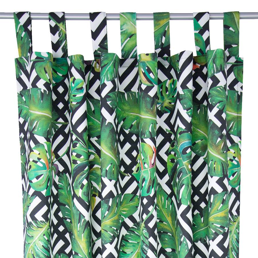 Schlaufenschal Jungle T BaumwollstoffGrünSchwarz black nP0XNwOk8