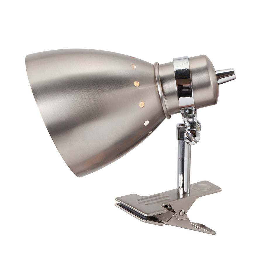Spring 1 flammig Klemmstrahler Nickel Matt 76fYbgy
