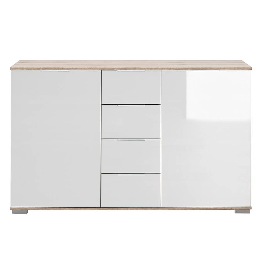 Lingga Combinée Sciage Brut I 2 PortesBlancImitation Chêne Commode De rQexodCWB