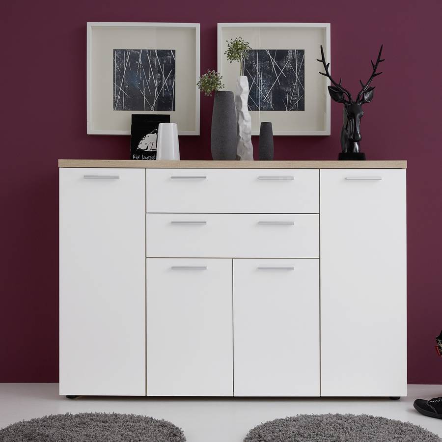 Ii WeißEiche Sideboard Hell Dekor Sägerau Bravo SqGMpUzV
