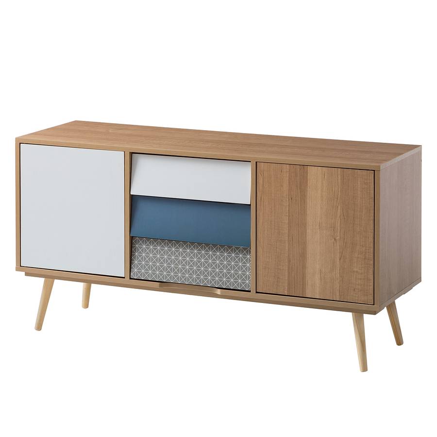 I Partiellement MassifMulticolore En Milbrock Commode Pin g6bf7Yy