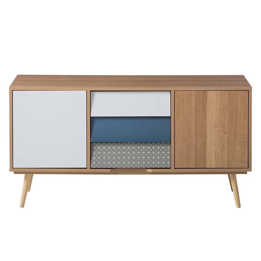 I Partiellement MassifMulticolore En Milbrock Commode Pin g6bf7Yy