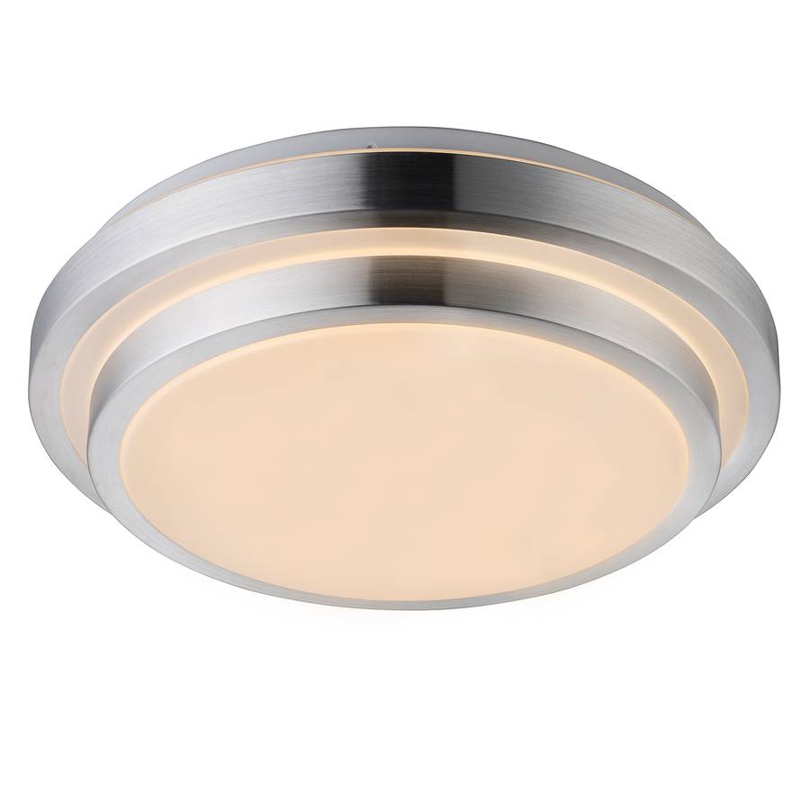 Verre OpalinAluminium1 Ampoule Led Ina Plafonnier F3clKJ1T