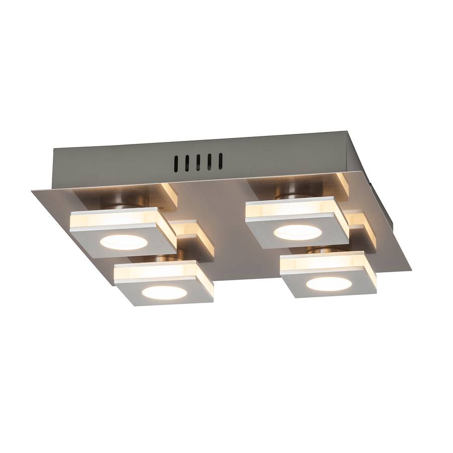 Silber 4 Led Transit flammig Aluminium deckenleuchte Onkw0P