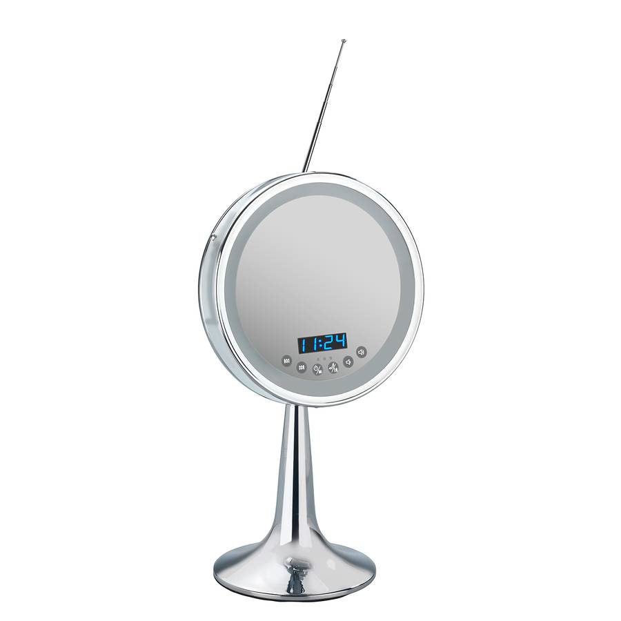 Led Pied Imperial Miroir Sur À AcierVerreChrome hrdotsxBQC
