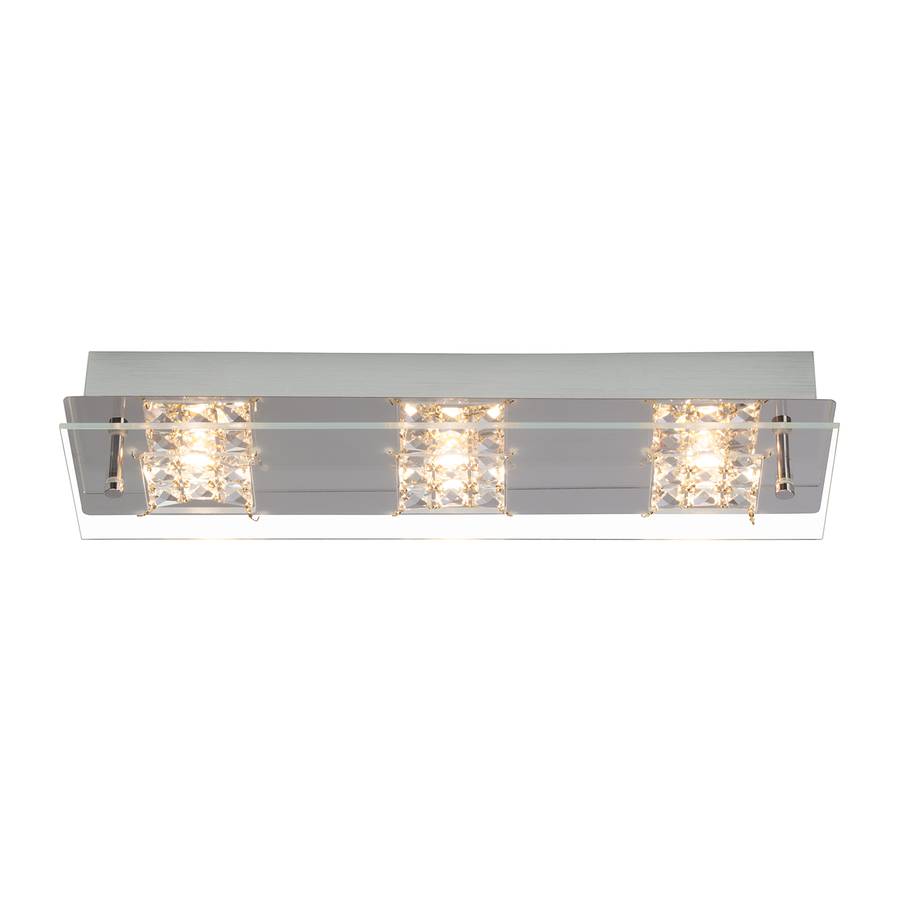 wandUnd Deckenleuchte 3 Led MetallVerchromt flammigSilber Martino c35AjL4Rq