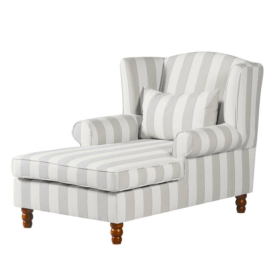 Rayures Sofia À Beige Oreilles Tissu Xxl Fauteuil v08ONwnm