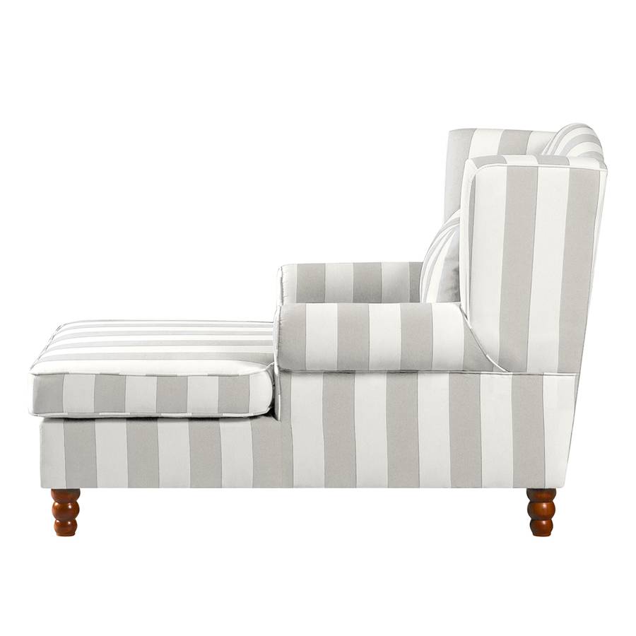 Rayures Sofia À Beige Oreilles Tissu Xxl Fauteuil v08ONwnm