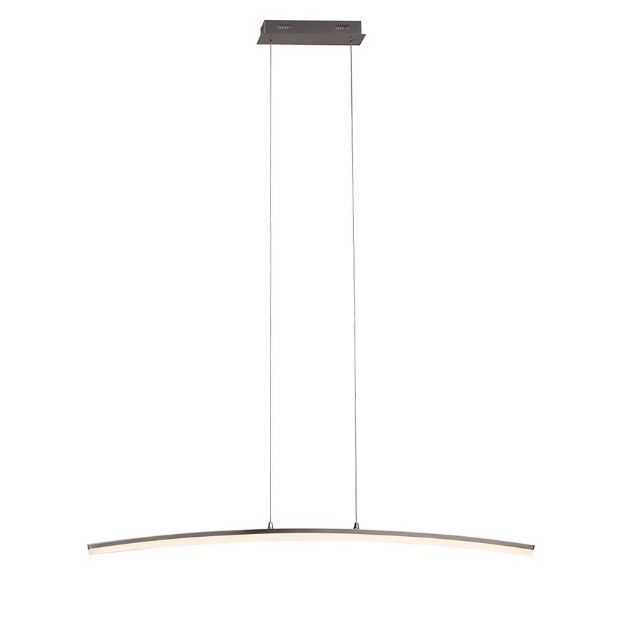 Metall Curved flammig kunststoffSilber Pendelleuchte 1 bgyfY76v