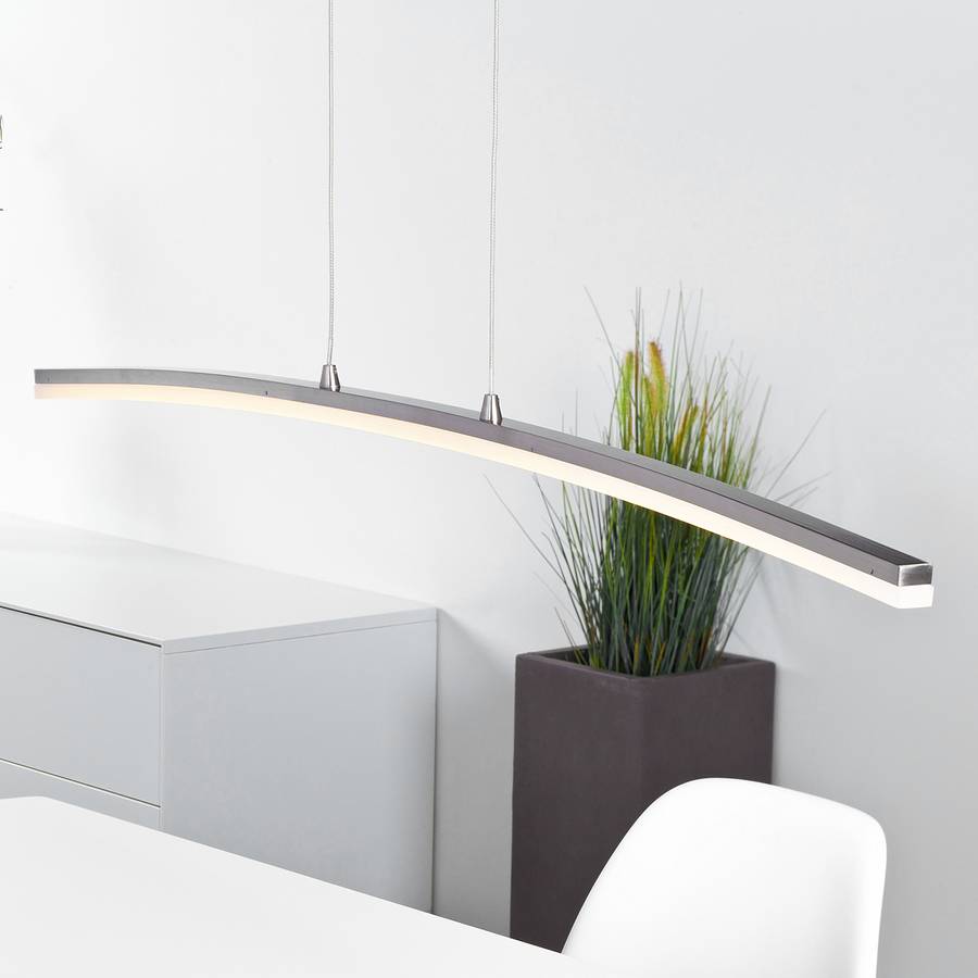 Metall Curved flammig kunststoffSilber Pendelleuchte 1 bgyfY76v