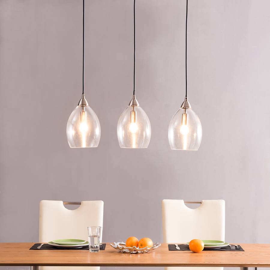 Pendelleuchte Vess GlasEisen3 flammig Pendelleuchte Vess H2IEDW9