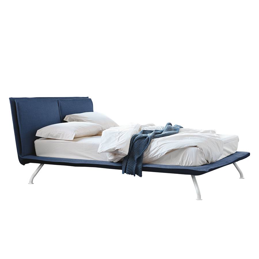 X Arling Dunkelblau140 200cm Polsterbett PiuOkXZ