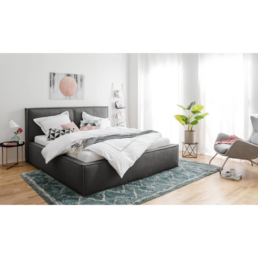 200cm X Kinx Polsterbett KinxAnthrazit200 Stoff 4ARjq53L