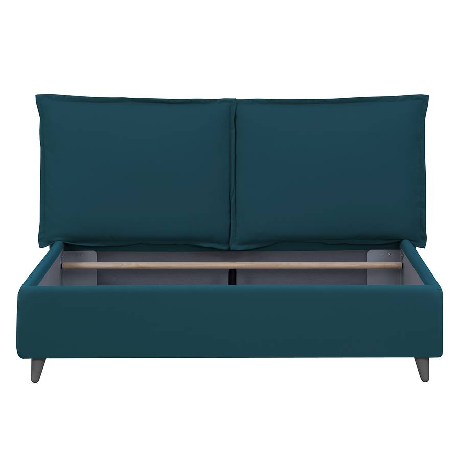 Gris I De Versa Pétrole 200cm1 Tiroir 140 ValonaBleu Lit Rembourré Tissu X clFKJ1