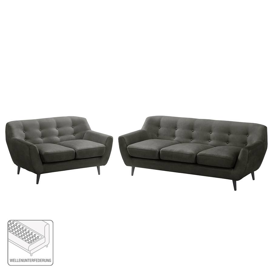 2Gris Foncé De Salon Ensemble Rometta3 mnwOv0N8