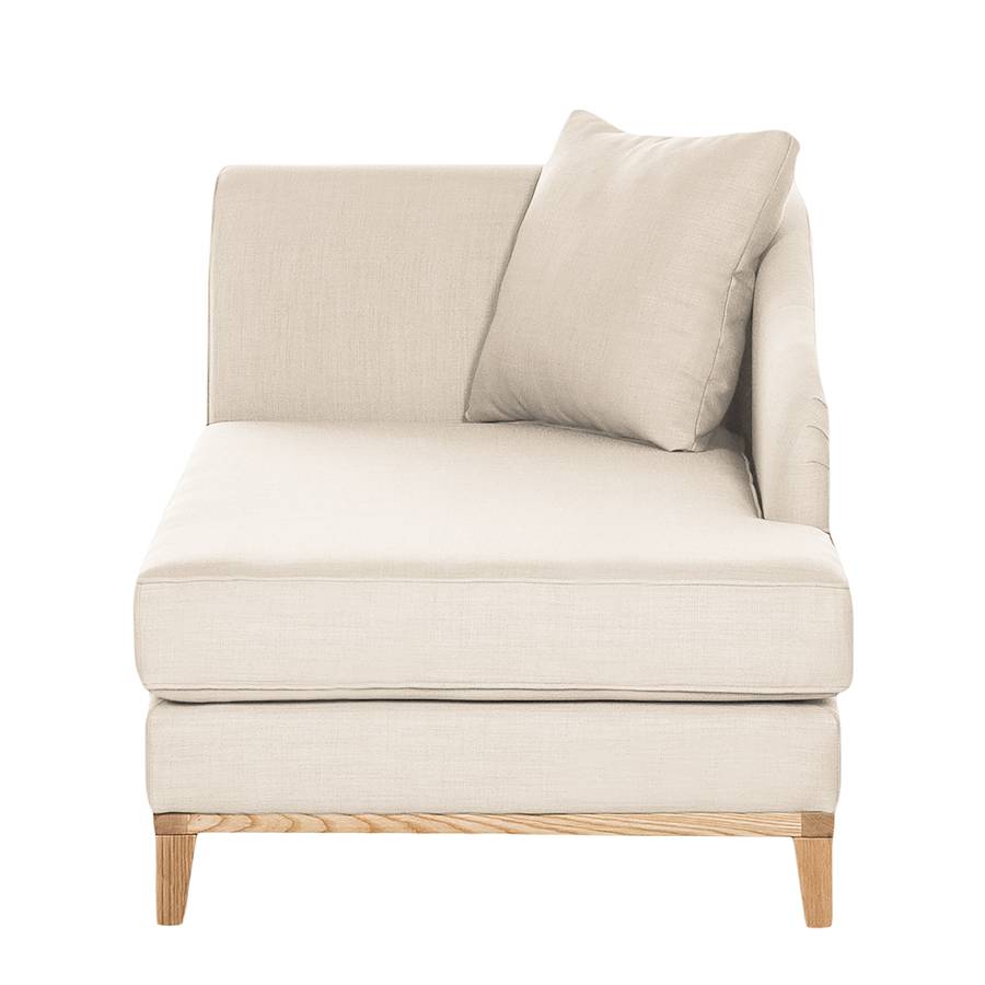 Méridienne Blomma À Accoudoir FaceStructureCouleur VeloursBeige nbsp;gauchevue Chêne De T13luKJF5c