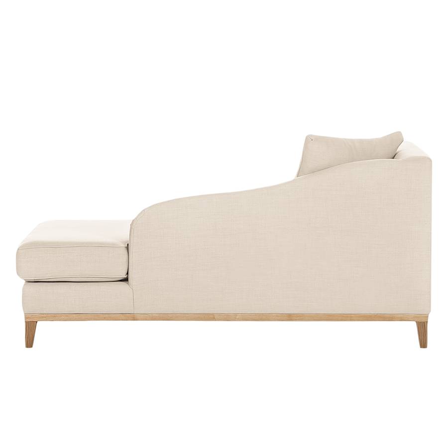 Méridienne Blomma À Accoudoir FaceStructureCouleur VeloursBeige nbsp;gauchevue Chêne De T13luKJF5c