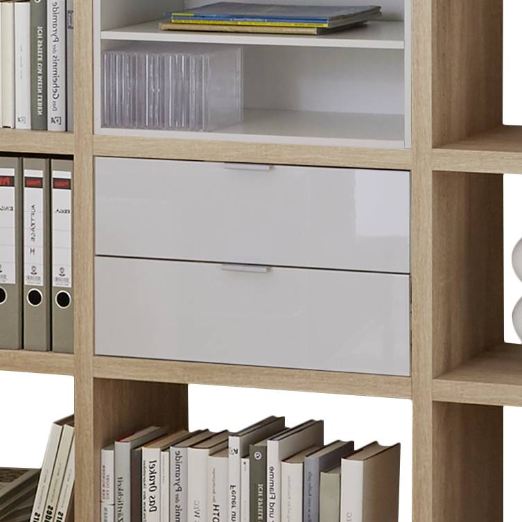 Concept Iii DekorHochglanz Eiche Regal Weiß wkPZTOXiul