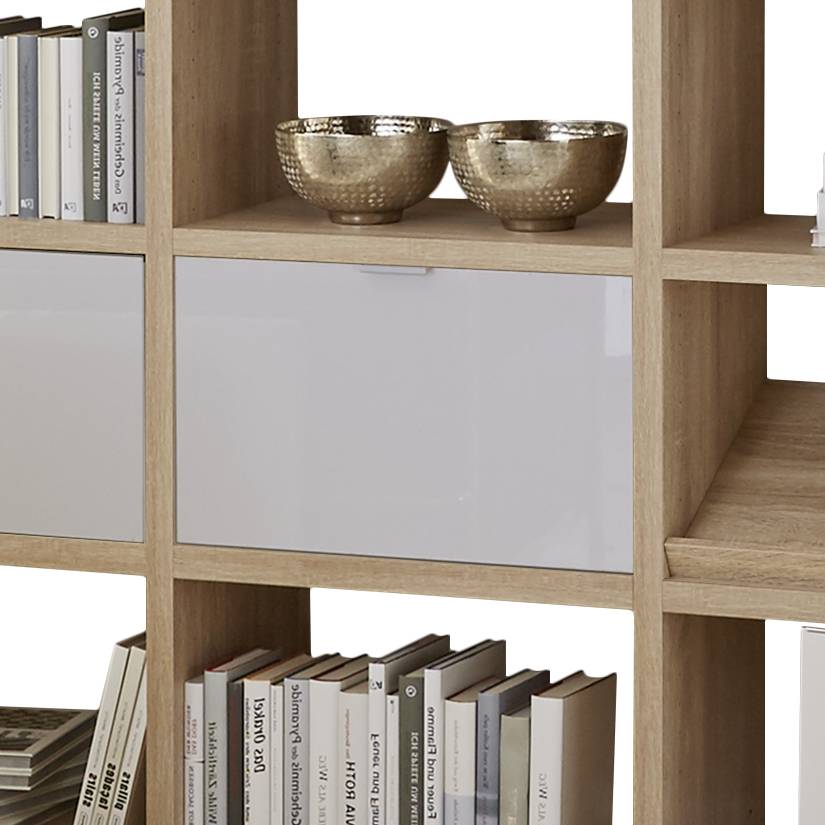 Eiche DekorHochglanz Weiß Regal Concept Xi ALq3j45R