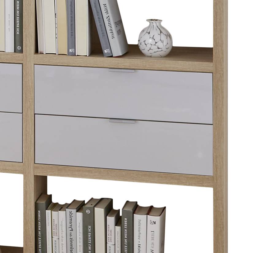 Eiche DekorHochglanz Weiß Regal Concept Xi ALq3j45R