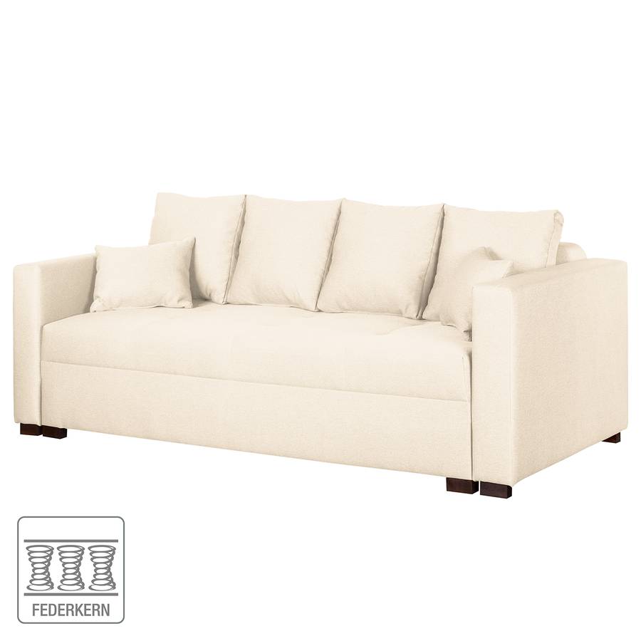 Cruz Bela Schlafsofa Hellbeige Strukturstoff TclFJ1K