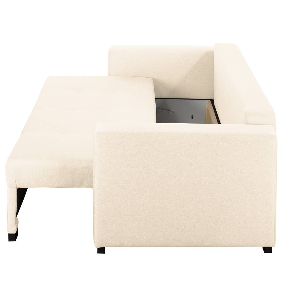 Cruz Bela Schlafsofa Hellbeige Strukturstoff TclFJ1K