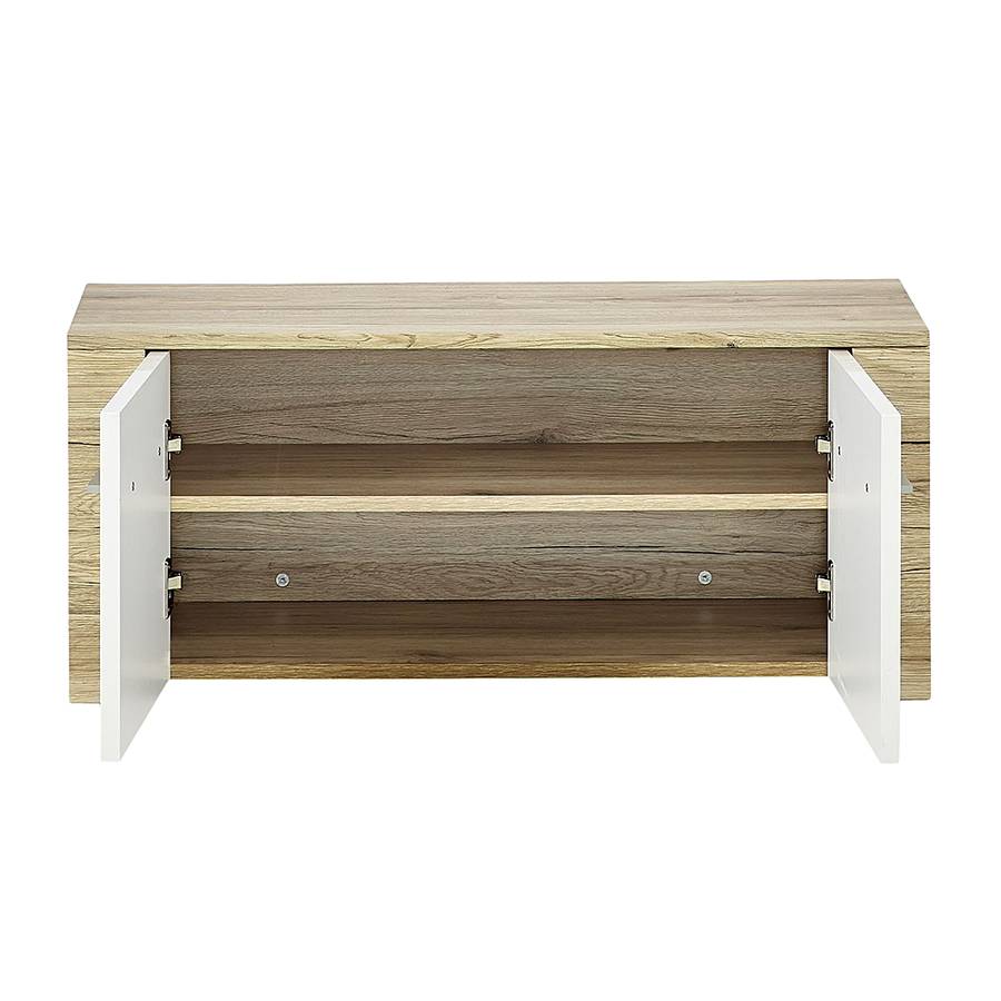 Weiß Rowdy Schuhbank Sanremo Dekor Eiche hochglanz A43jLcR5q