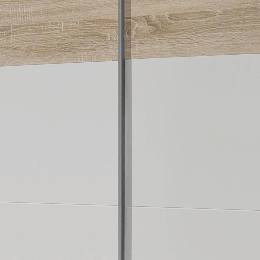 De SonomaBlanc Cm Imitation Armoire Quadra Coulissantes Chêne À I Portes Alpin210 SMpqUVzG