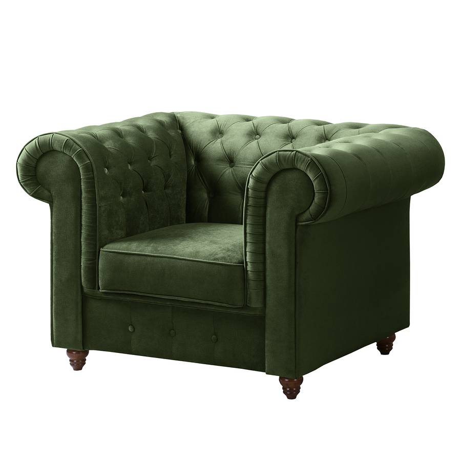 Chesterfield Fauteuil Pintano Vieilli Chesterfield Vert Fauteuil R3AL45j